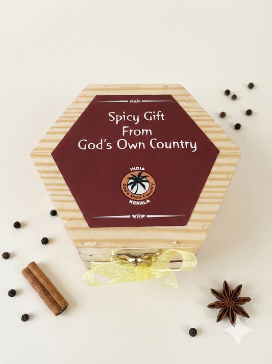 Wooden Spice Box (Hexagon)