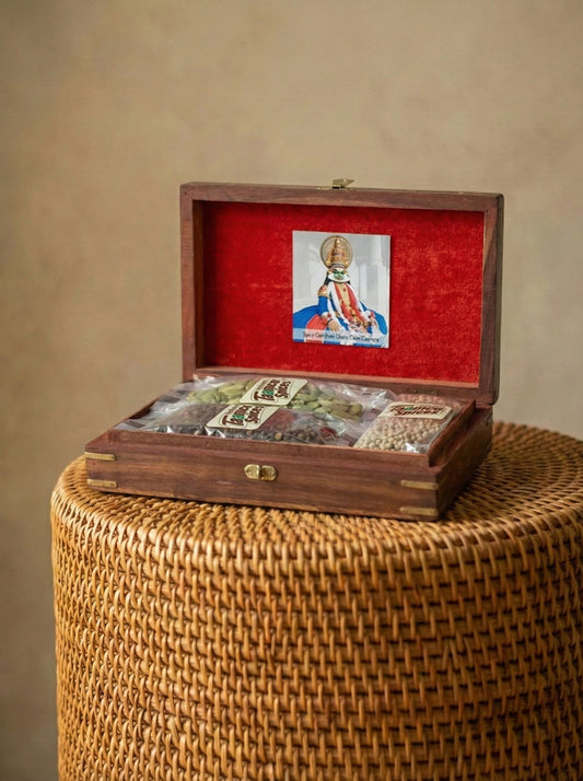 Wooden Box with Spices (Medium)