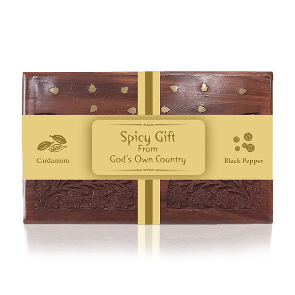 Wooden Box with Spices (Medium)