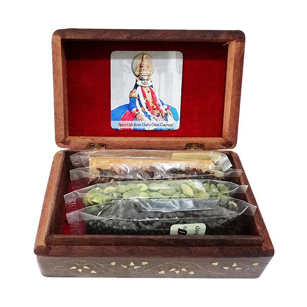 Wooden Box with Spices (Small)