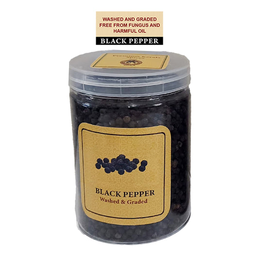 Washed Black Pepper Bottle (काली मिर्च)