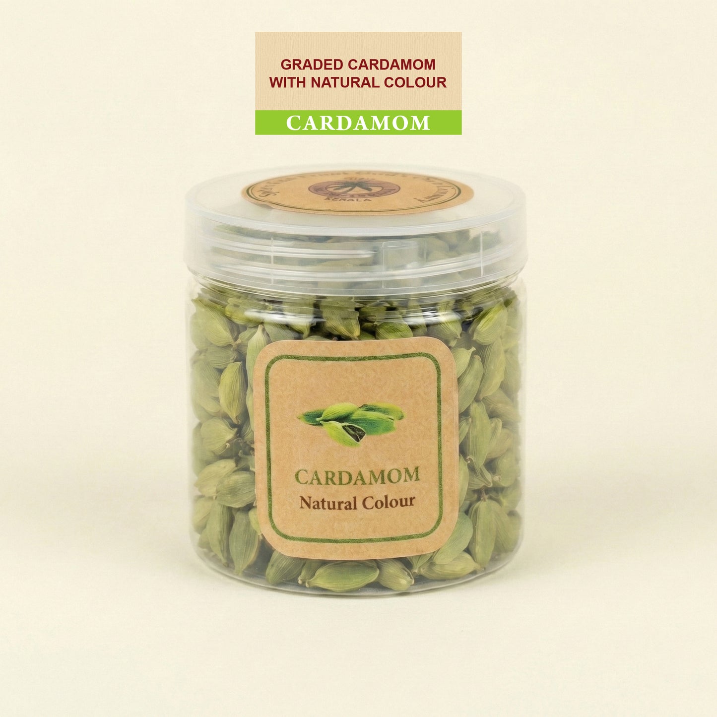 Graded Kerala Green Cardamom Bottle (एलाईची)