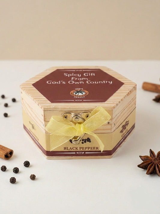 Wooden Spice Box (Hexagon)