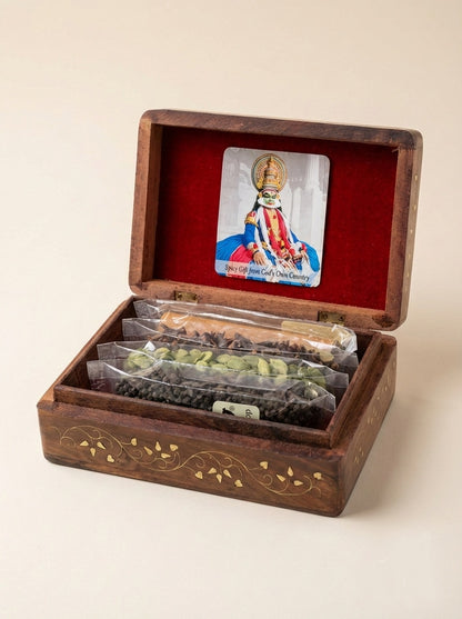 Wooden Box with Spices (Small)