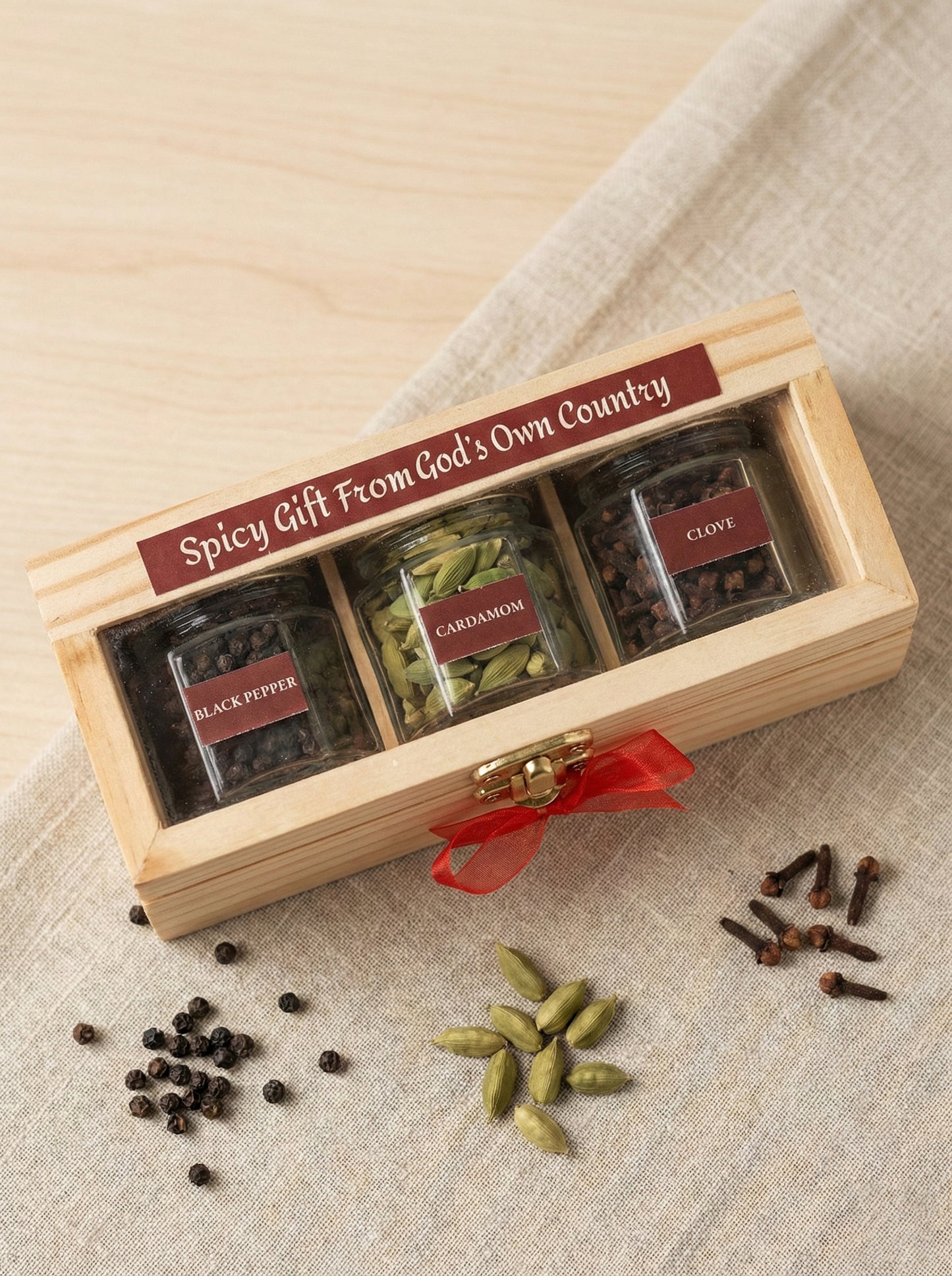 Wooden Spice Box (Rectangle)