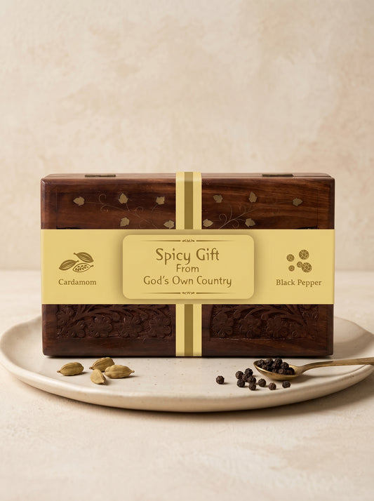 Wooden Box with Spices (Medium)
