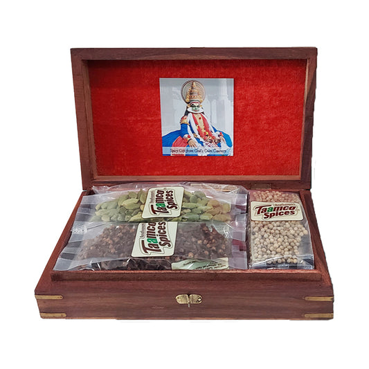 Wooden Box with Spices (Medium)