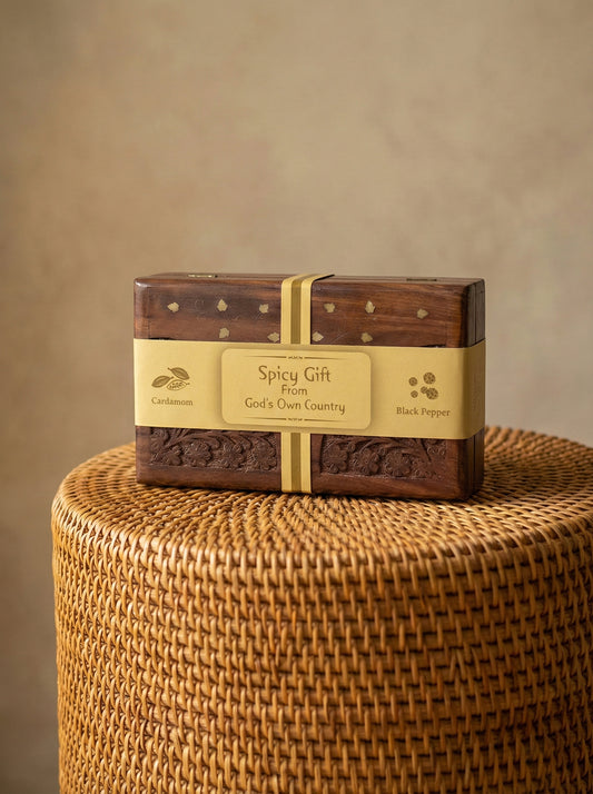 Wooden Box with Spices (Medium)