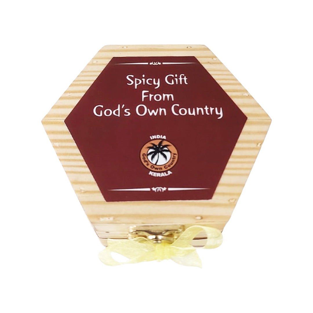 Wooden Spice Box (Hexagon)