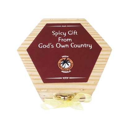 Wooden Spice Box (Hexagon)